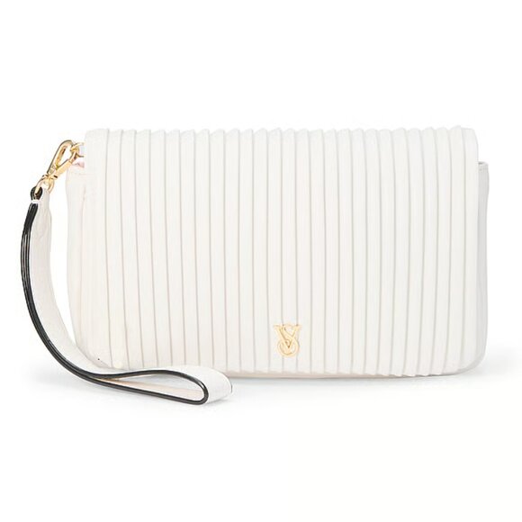 Victoria's Secret Coconut White Phone Wristlet Clutch Wallet - Picture 1 of 5
